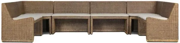 Senna Broadway Dune Dining Banquette U-Shape - 145"W