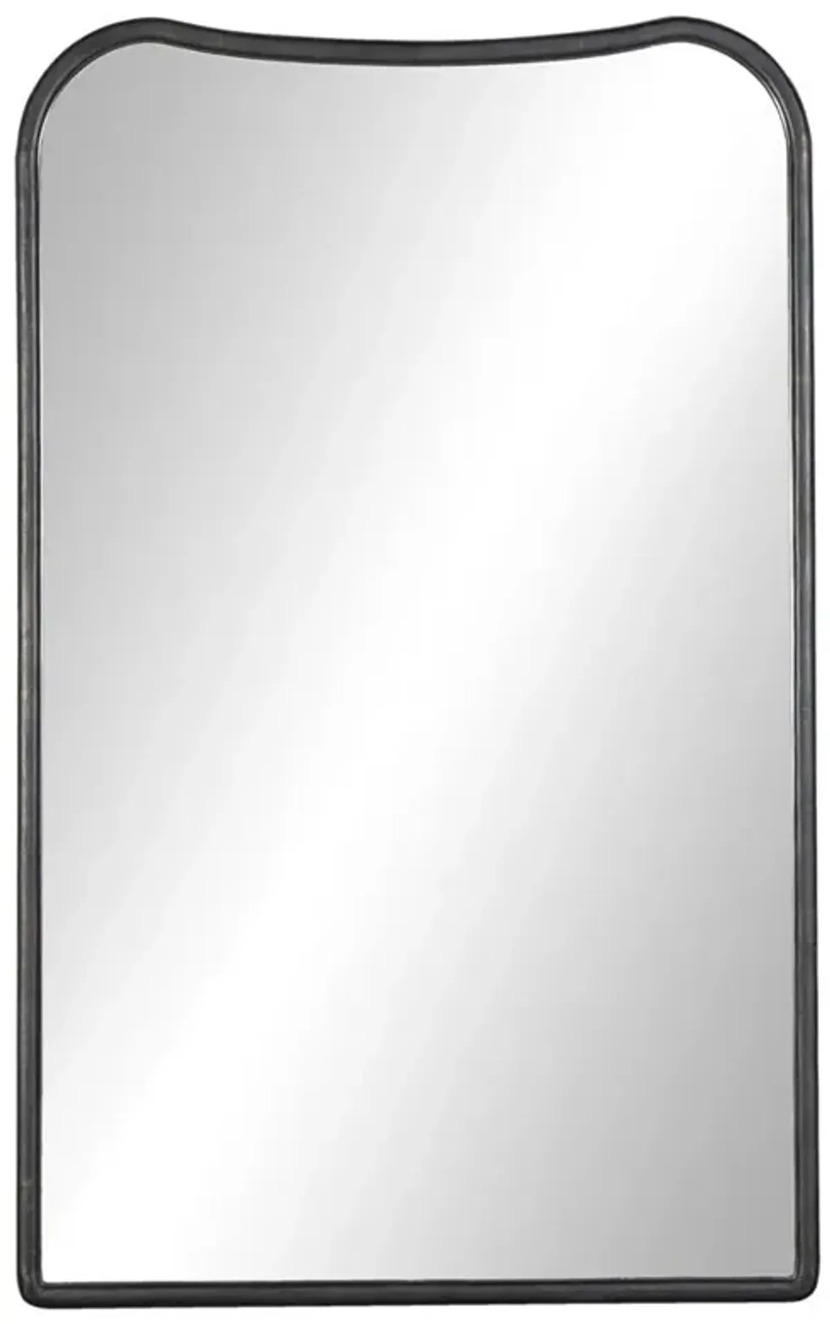 Patz Black Antique Floor Mirror