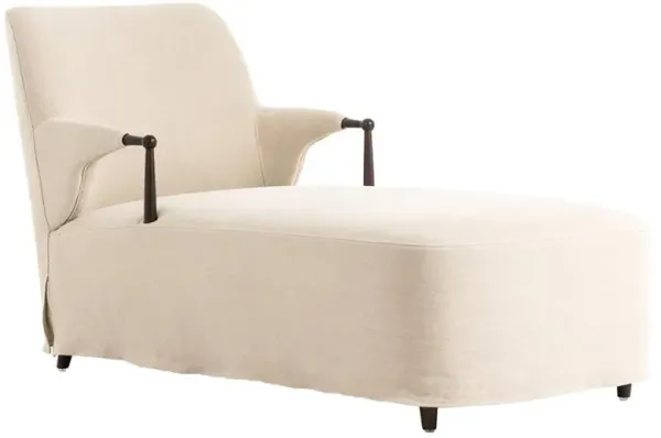 Brently Broadway Dune Linen Chaise