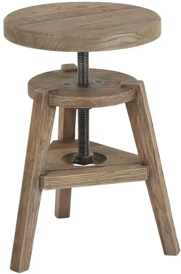 Addy Bleached Elm Stool