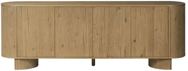 Paris Rustic Lodge Brown Oak Wood Sideboard