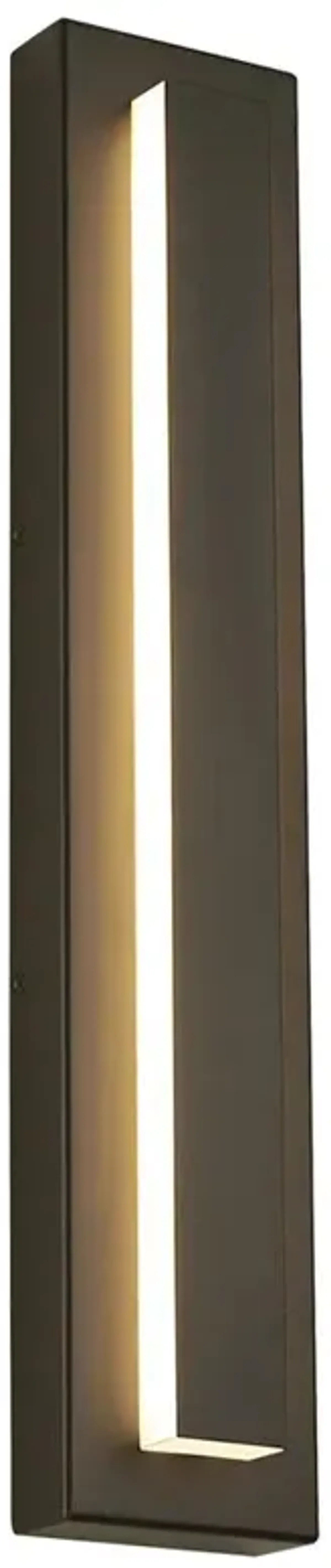 Visual Comfort Modern Aspen Bronze In-Line Fuse Surge Protection Outdoor Sconce - 26"