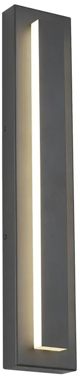 Visual Comfort Modern Aspen Charcoal In-Line Fuse Surge Protection Outdoor Sconce - 26"