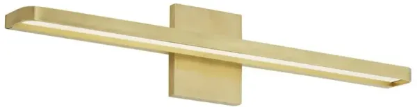 Visual Comfort Modern Banda Natural Brass Bath Sconce - 24"
