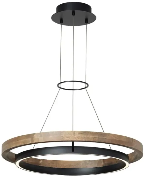 Visual Comfort Modern Grace Matte Black LED 3000K Chandelier - 30"