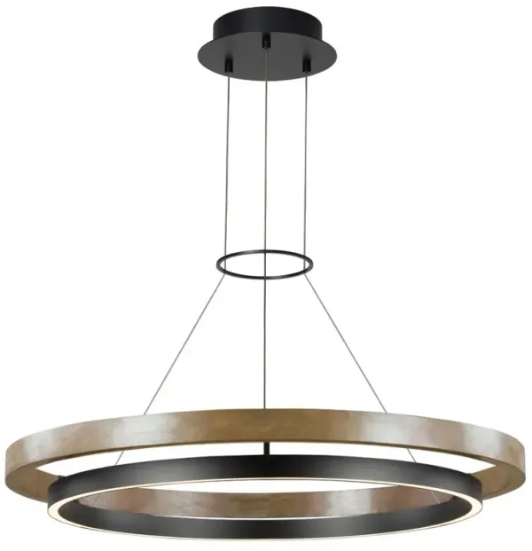 Visual Comfort Modern Grace Matte Black LED 3000K Chandelier - 36"