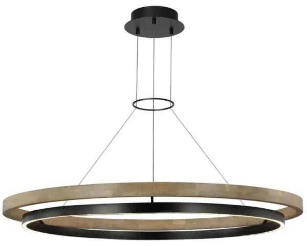 Visual Comfort Modern Grace Matte Black LED 3000K Chandelier - 48"