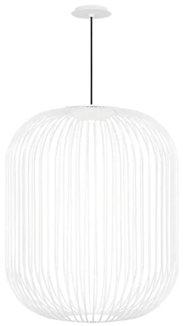 Visual Comfort Modern Kai Matte White Pendant - Medium