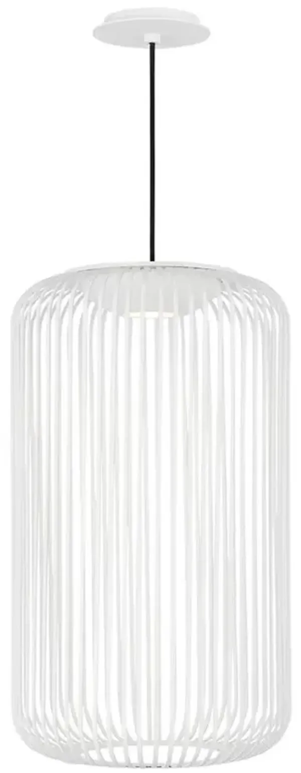 Visual Comfort Modern Kai Matte White Pendant - Small