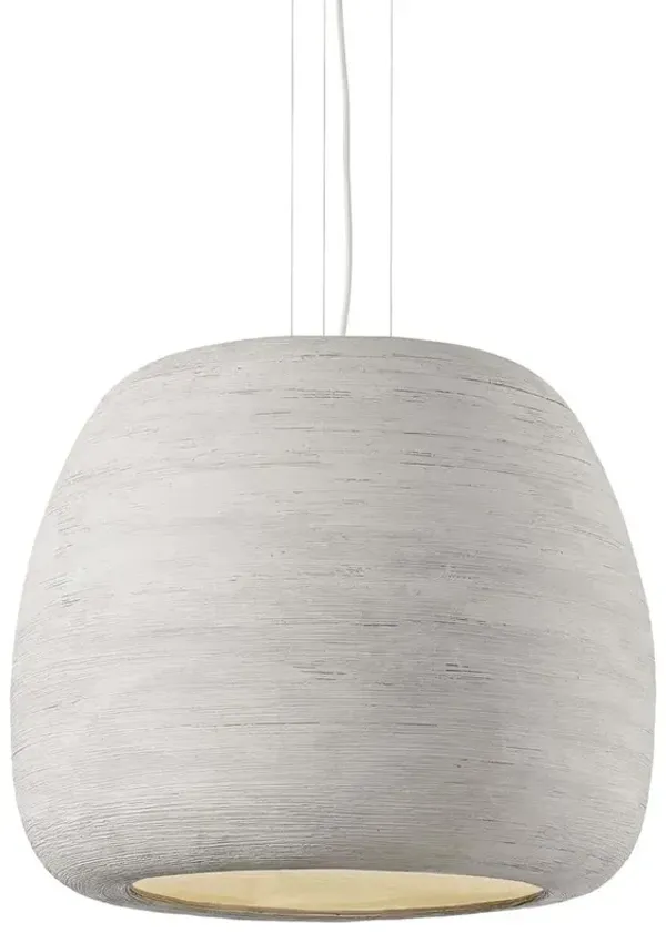 Visual Comfort Modern Karam Industrial Grey Ceramic Pendant - Large