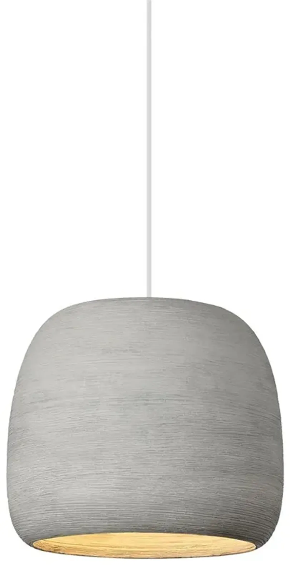 Visual Comfort Modern Karam Industrial Grey Ceramic Pendant - Small