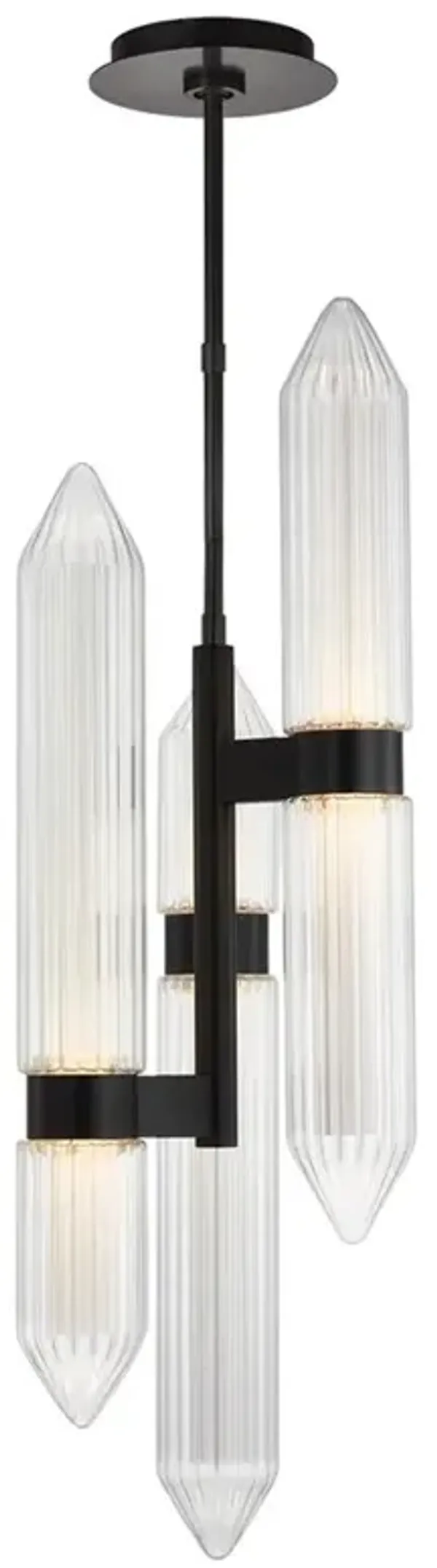 Visual Comfort Modern Langston Plated Dark Bronze Steel Pendant - 120V