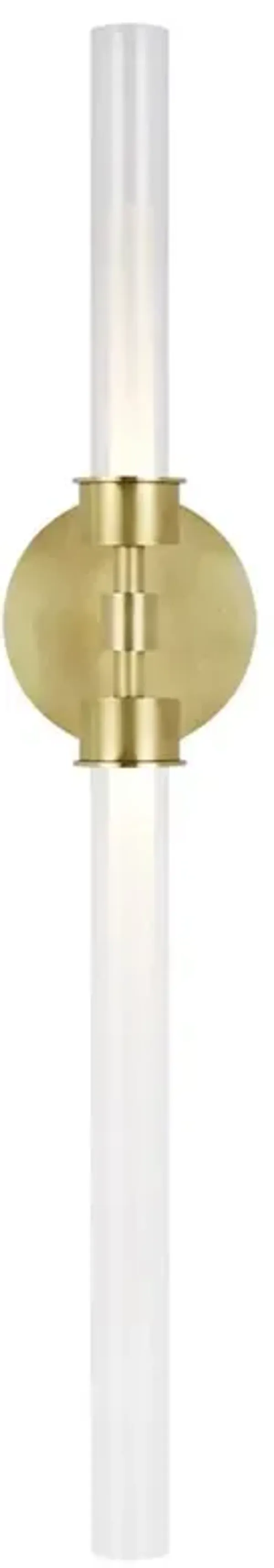 Visual Comfort Modern Linger Natural Brass Bath Sconce