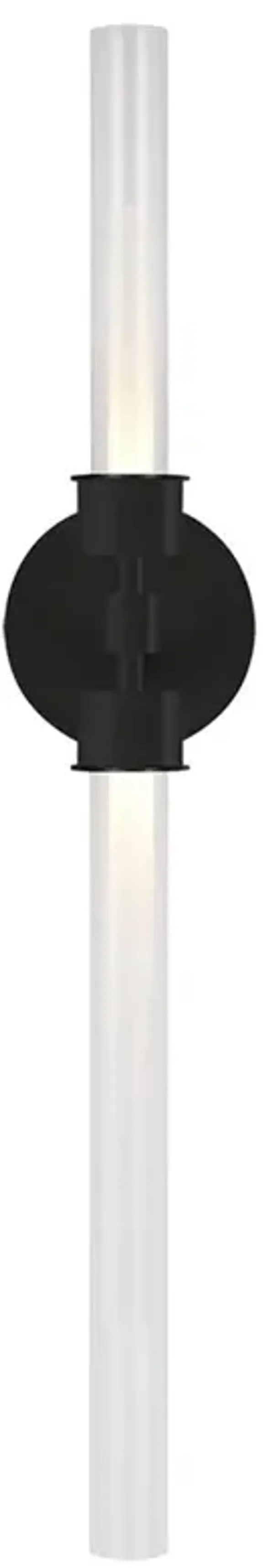 Visual Comfort Modern Linger Nightshade Black Bath Sconce