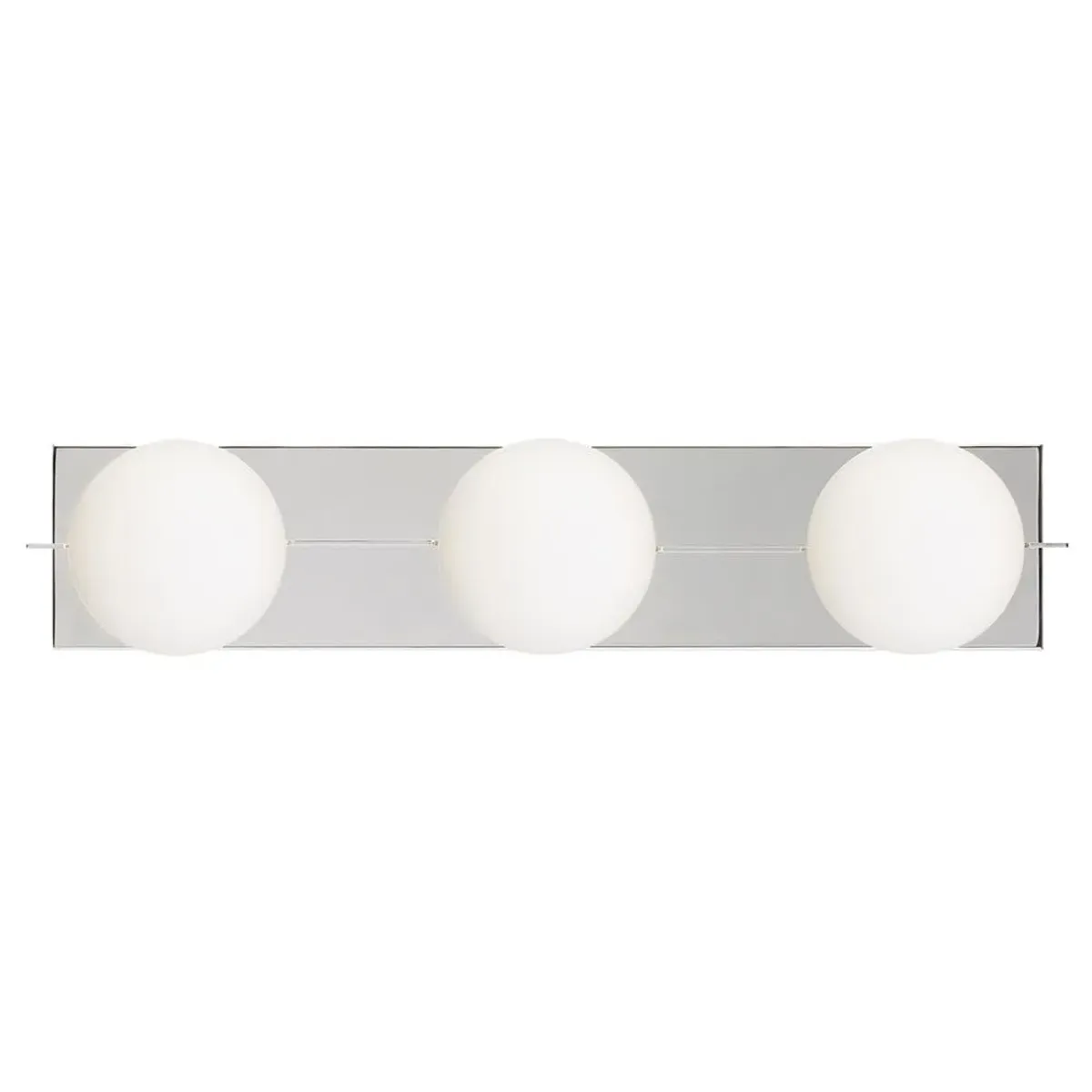 Visual Comfort Modern Orbel Polished Nickel 3 Light Bath Sconce