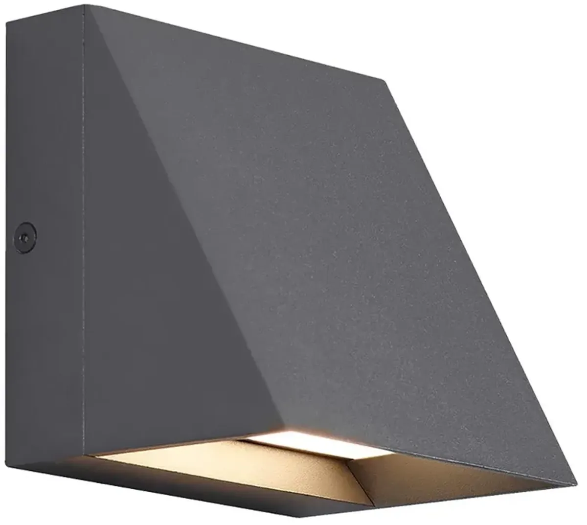 Visual Comfort Modern Pitch Charcoal Single Outdoor Sconce - LED 2700K