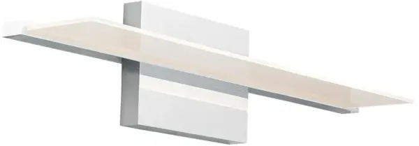 Visual Comfort Modern Span Chrome LED 3000K 120V Bath Sconce - 24"