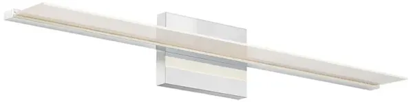 Visual Comfort Modern Span Chrome LED 3000K 120V Bath Sconce - 36"