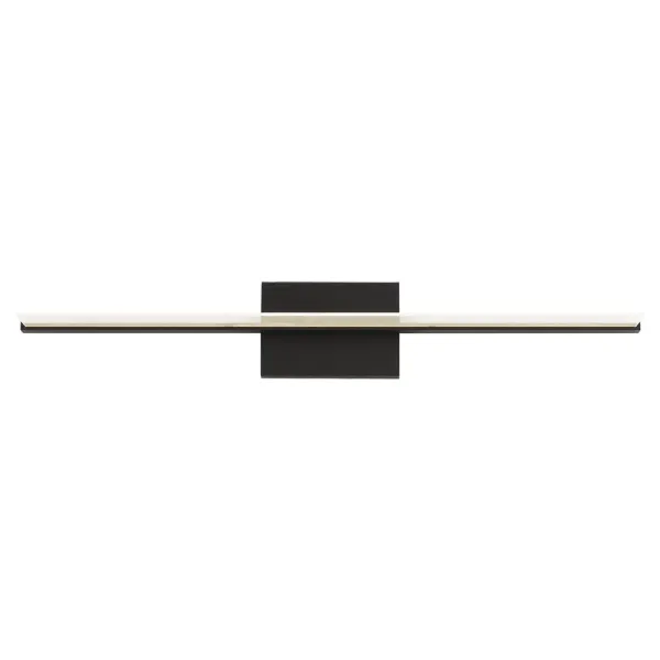 Visual Comfort Modern Span Nightshade Black LED 3000K 120V Bath Sconce - 36"