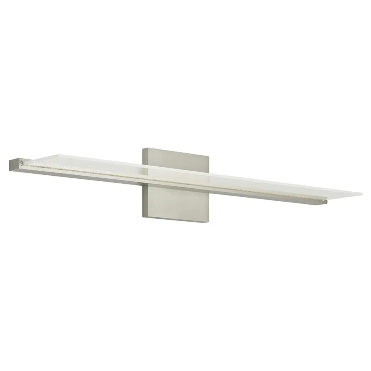 Visual Comfort Modern Span Satin Nickel LED 3000K 120V Bath Sconce - 36"