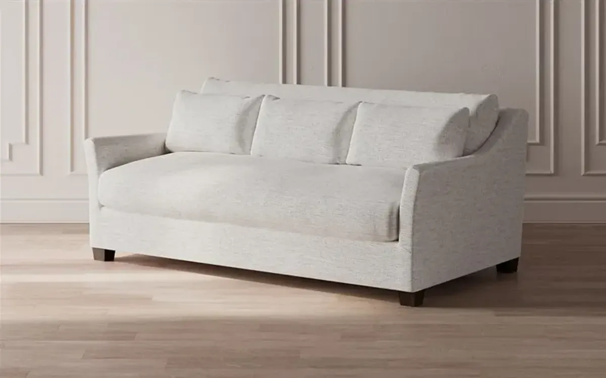 Pauline Heathered Cream Performance Sofa - 85"