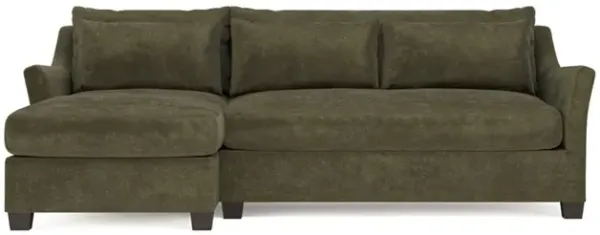 Pauline Chaise Tuscan Olive Sectional - Left Chaise - 101"