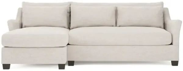 Pauline Chaise Heathered Cream Performance Sectional - Left Chaise - 101"