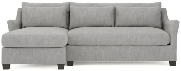 Pauline Chaise Nickel Performance Sectional - Left Chaise - 101"