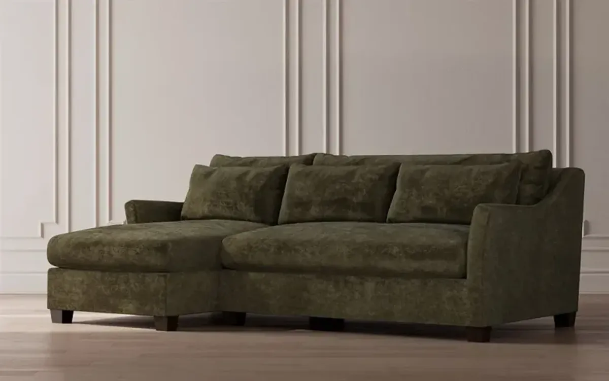 Pauline Chaise Ecru Performance Sectional - Left Chaise - 101"