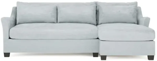 Pauline Chaise Pale Blue Sectional - Right Chaise - 101"