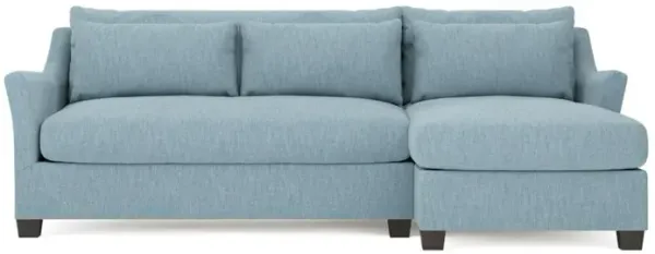 Pauline Chaise Eggshell Blue Performance Sectional - Right Chaise - 101"