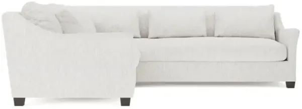 Pauline Heathered Ivory Performance Corner Sectional - Left End - 106"