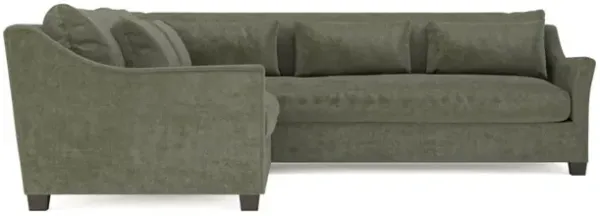 Pauline Sage Green Corner Sectional - Left End - 106"