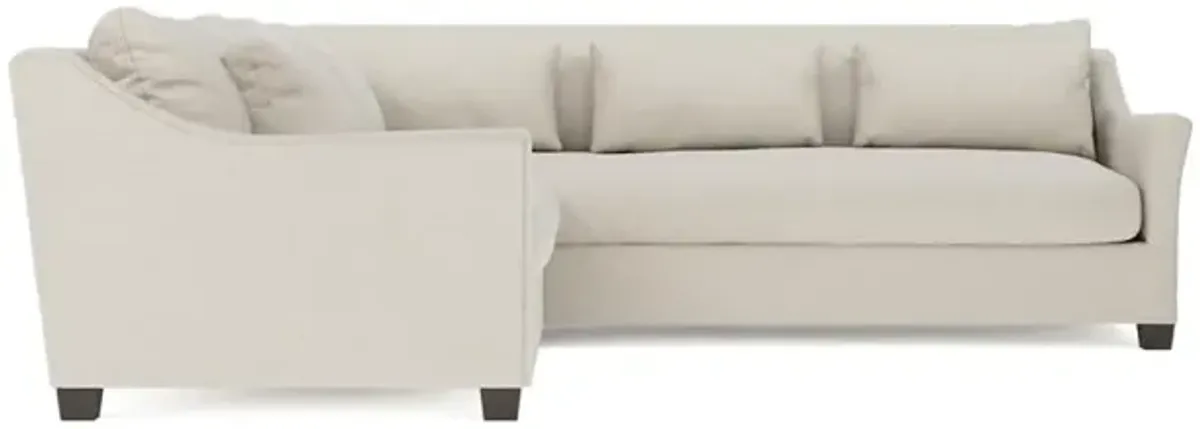 Pauline Biscuit Performance Corner Sectional - Left End - 106"