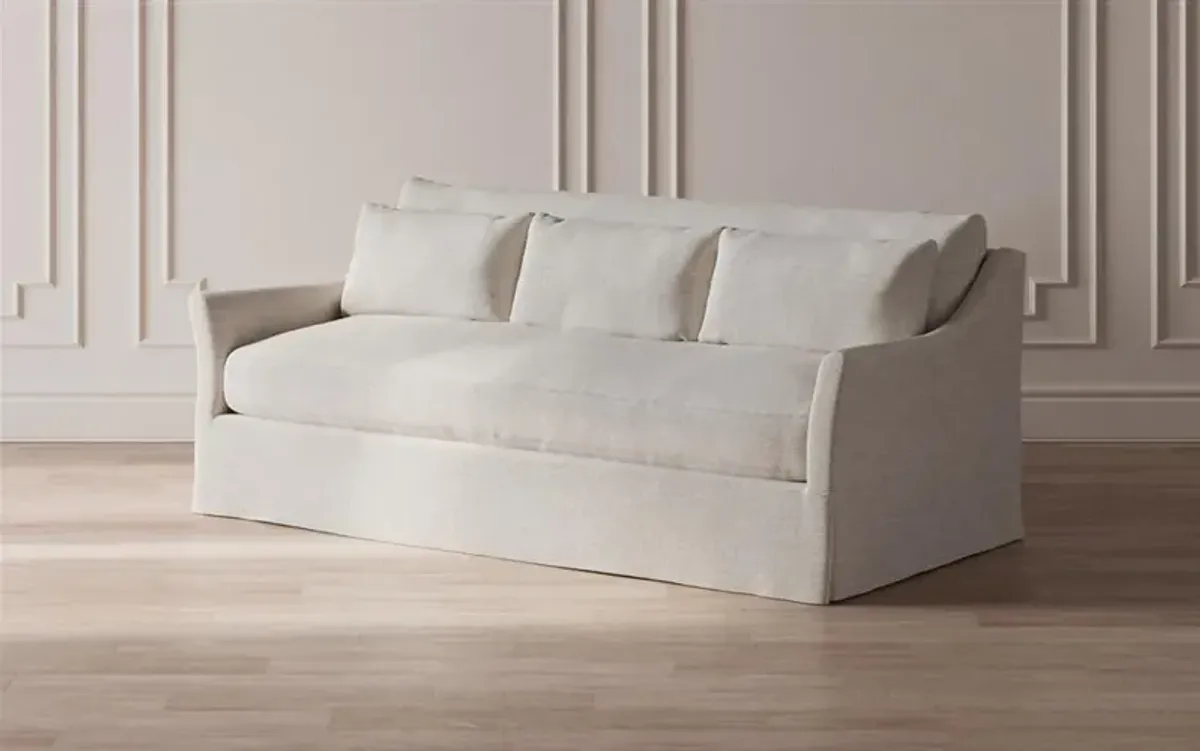 Pauline Straw Performance Slipcovered Sofa - 85"