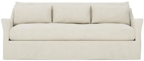 Pauline Vanilla Slipcovered Sofa - 85"