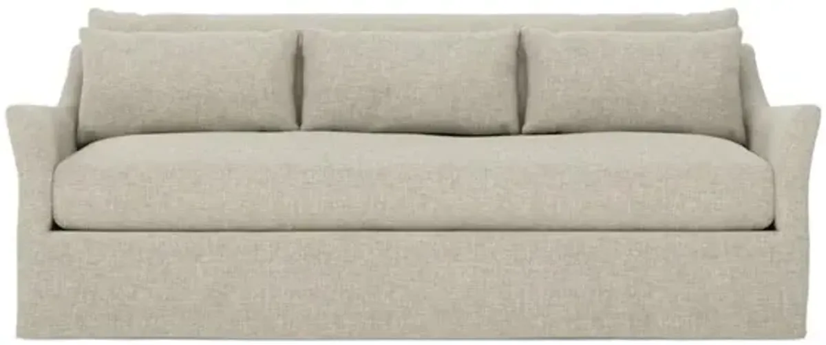 Pauline Baby Fawn Performance Slipcovered Sofa - 85"