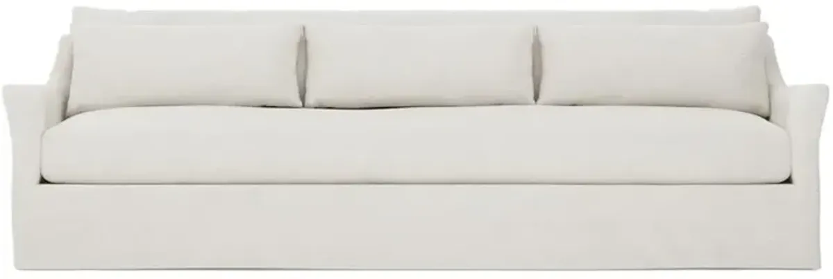 Pauline Truffle Performance Slipcovered Sofa - 110”