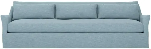 Pauline Eggshell Blue Performance Slipcovered Sofa - 110”