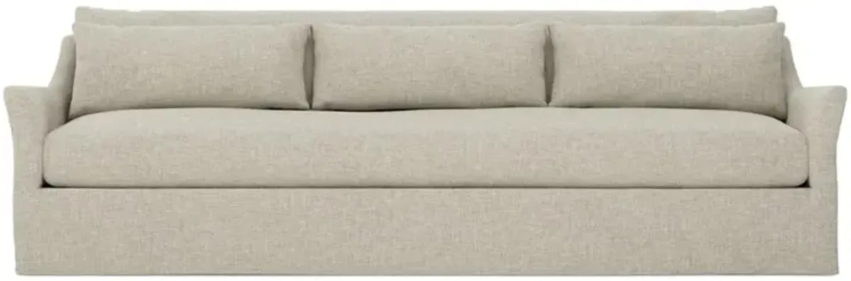 Pauline Baby Fawn Performance Slipcovered Sofa - 110”