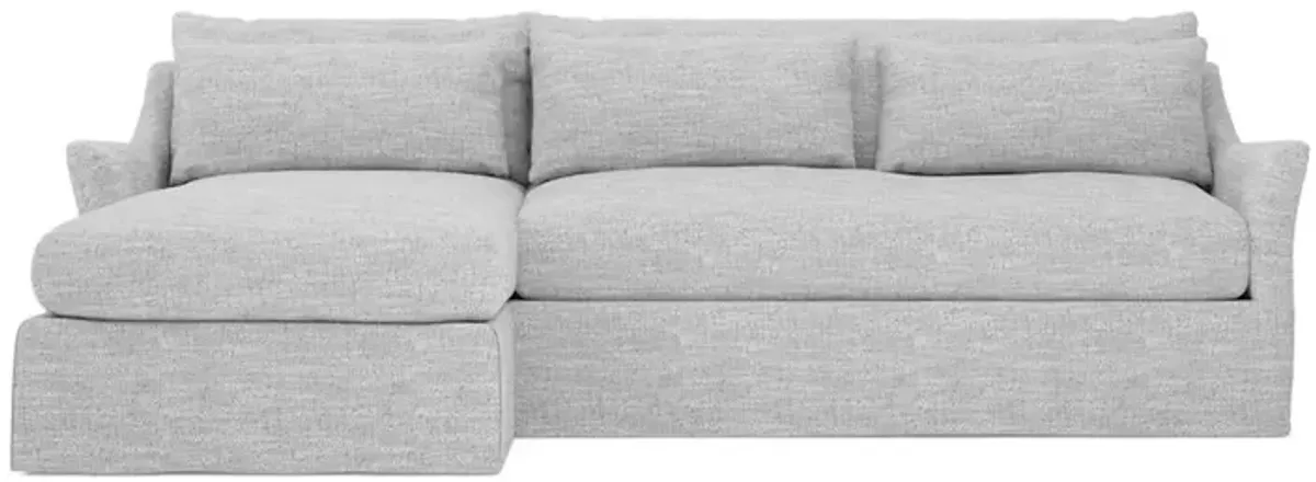 Pauline Frost Performance Slipcovered Chaise Sectional - Left Chaise - 101"