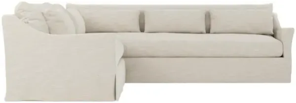 Pauline Sand Dollar Performance Slipcovered Corner Sectional - Left End - 106"
