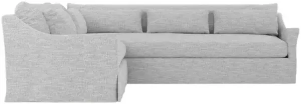 Pauline Frost Performance Slipcovered Corner Sectional - Left End - 106"