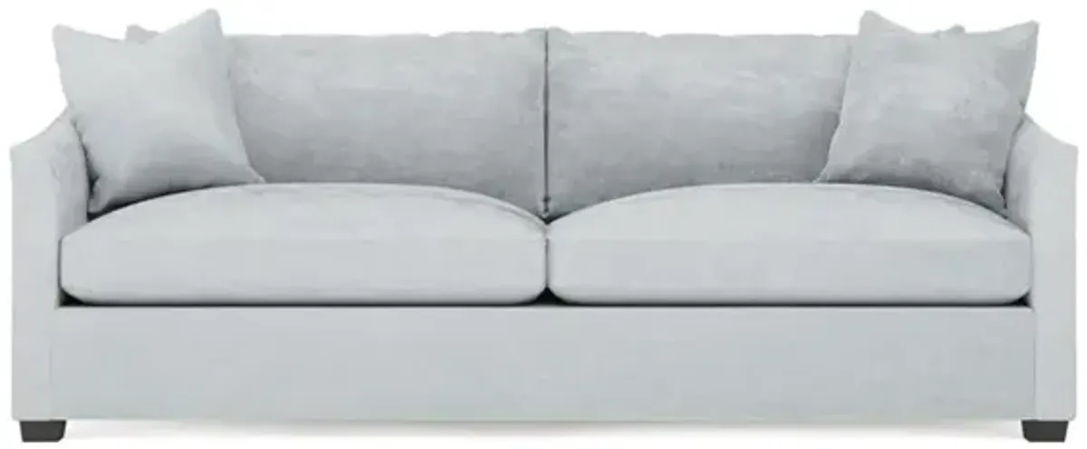 Clairmont Pale Blue 2-Cushion Sofa - 89"