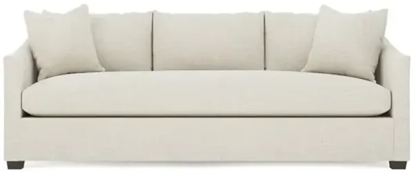 Clairmont Vanilla Bench Cushion Sofa - 89"