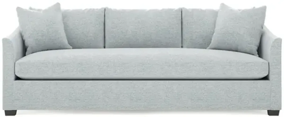 Clairmont Mist Performance Bench Cushion Sofa - 89"