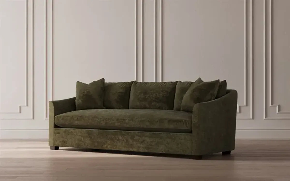 Clairmont Sea Mint Performance Bench Cushion Sofa - 89"