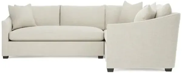 Clairmont Vanilla Corner Sectional - Left End - 105"