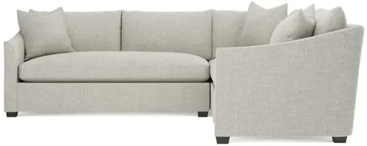 Clairmont Fog Corner Sectional - Left End - 105"