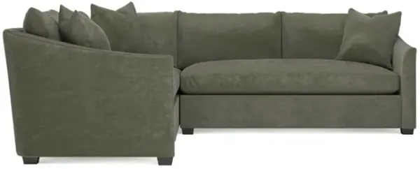 Clairmont Sage Green Corner Sectional - Right End - 105"